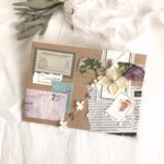 アンティークな紙モノを使った、コラージュの練習