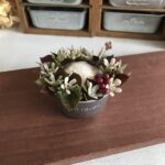 秋色花冠のピンクッション[動画あり]♪