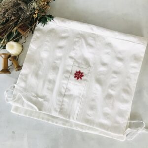 石榴(ざくろ)の横糸刺繍入り『ミシンカバー』