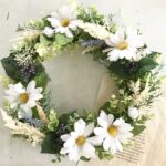 新しい造花リース、出来ました  -wreath-