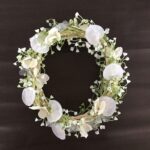 新しい造花リース作りの様子(途中経過)