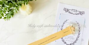 予告 : 「初めての横糸刺繍キット」を準備中です。