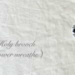 Holyブローチ(お花のリース模様)2個、完成しました。