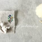 『オリーブ』モチーフのお試し刺繍　[刺繍動画あり]