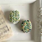 オリーブのウッドブローチが完成しましたః [動画あり]