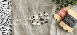 「99匹と1匹の羊」の刺繍スタート！